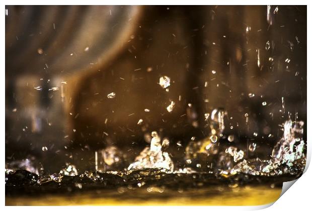 Abstract phhoto from a fountain Print by Jose Manuel Espigares Garc