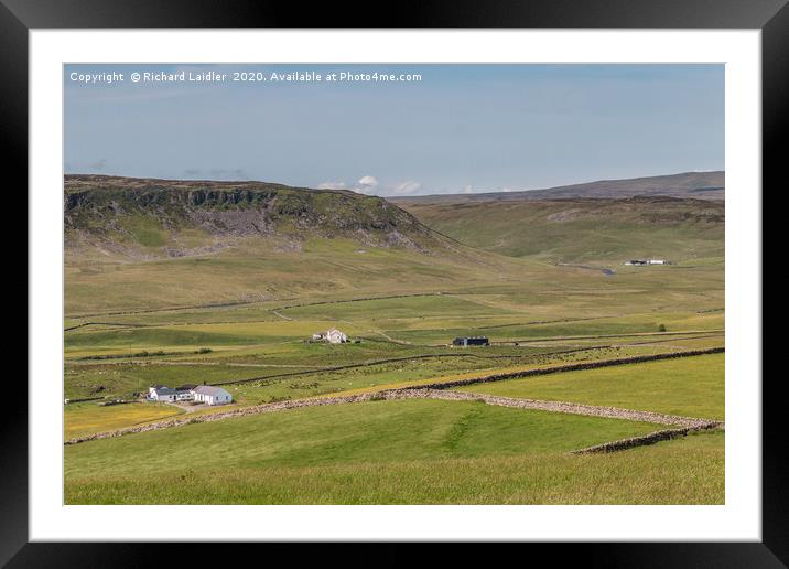 Cronkley Scar and Widdybank Fell Framed Mounted Print by Richard Laidler