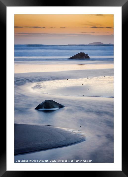 Whitesands Bay Sunset Framed Mounted Print by Alec Stewart