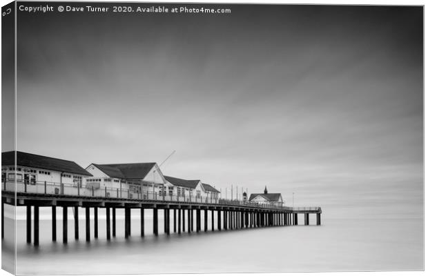 Southwold Pier, Suffolk Canvas Print by Dave Turner
