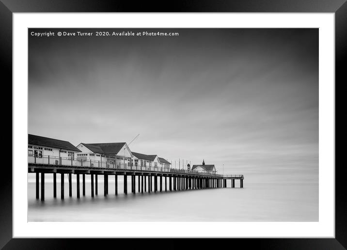 Southwold Pier, Suffolk Framed Mounted Print by Dave Turner