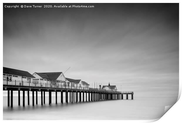 Southwold Pier, Suffolk Print by Dave Turner