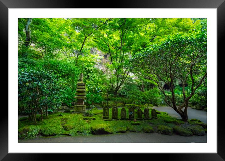 Forest in Japan - a wonderful place for recreation Framed Mounted Print by Erik Lattwein
