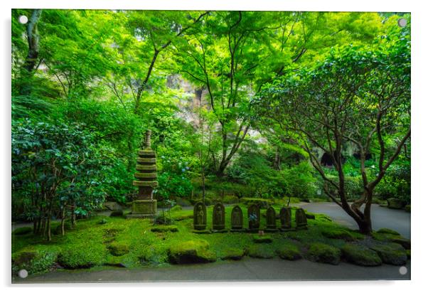 Forest in Japan - a wonderful place for recreation Acrylic by Erik Lattwein