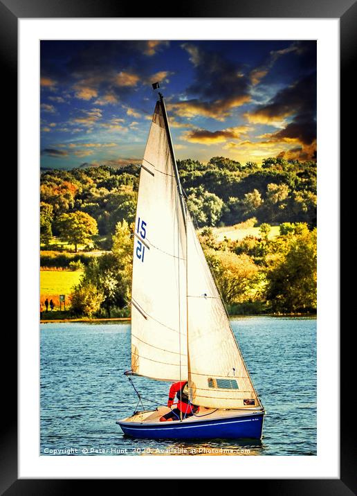 Race day at the lake Framed Mounted Print by Peter Hunt