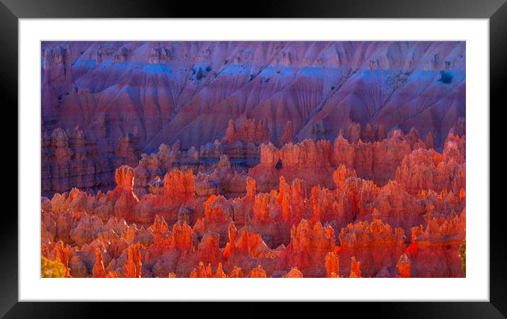 Wonderful Scenery at Bryce Canyon National Park in Framed Mounted Print by Erik Lattwein