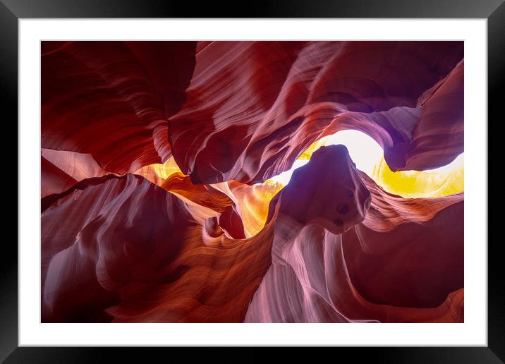 Lower Antelope Canyon in Arizona - most beautiful  Framed Mounted Print by Erik Lattwein
