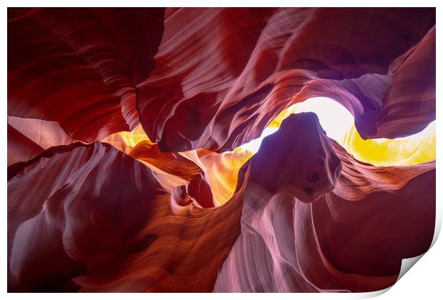 Lower Antelope Canyon in Arizona - most beautiful  Print by Erik Lattwein