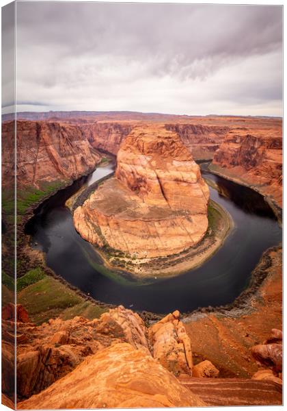 Horseshoe Bend in Arizona Canvas Print by Erik Lattwein