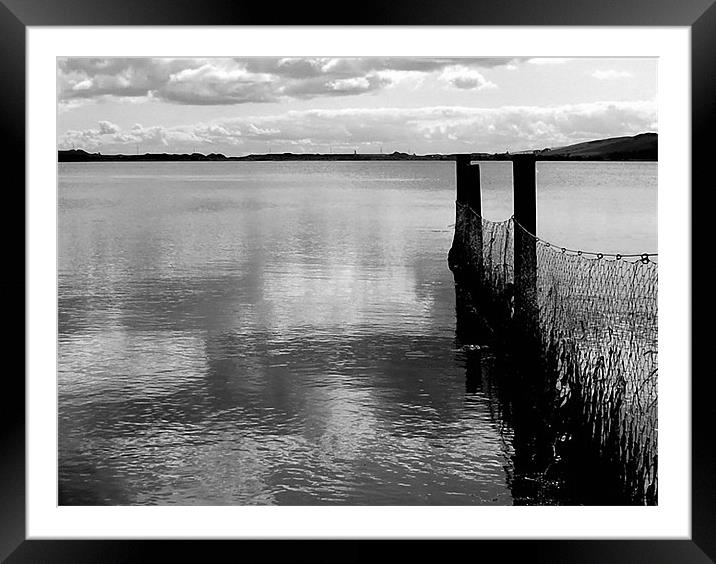on the Loch Framed Mounted Print by Ann Callaghan