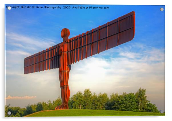 The Angel of the North  3 Acrylic by Colin Williams Photography