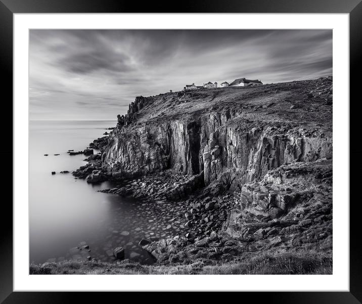 Dramatic Coastline, Lands End, West Cornwall Framed Mounted Print by Mick Blakey