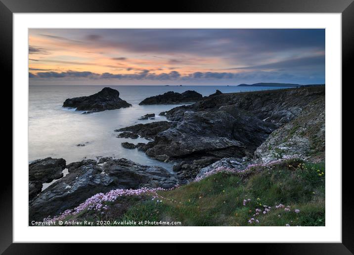 Spring view (Porth Mear) Framed Mounted Print by Andrew Ray