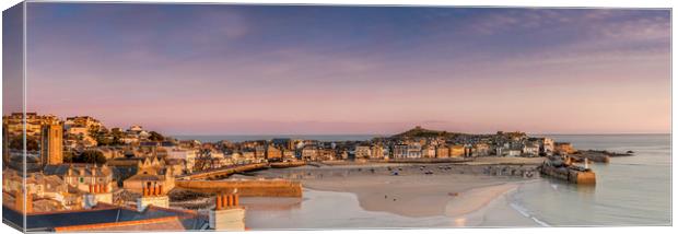 First Light over St Ives Harbour, Cornwall Canvas Print by Mick Blakey