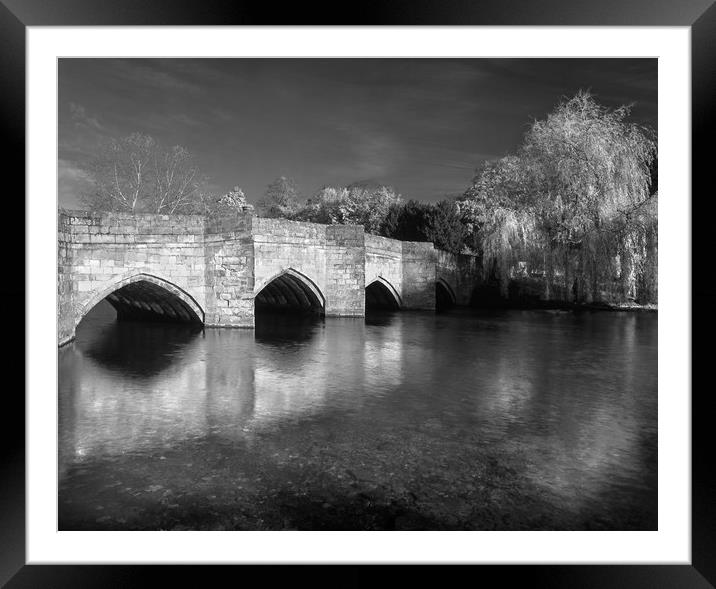 Bakewell Bridge & River Wye Framed Mounted Print by Darren Galpin