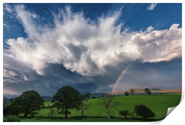 Storm over Cumbria Print by John Finney
