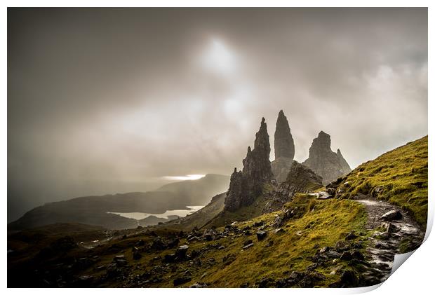 The Old Man of Storr Print by John Malley