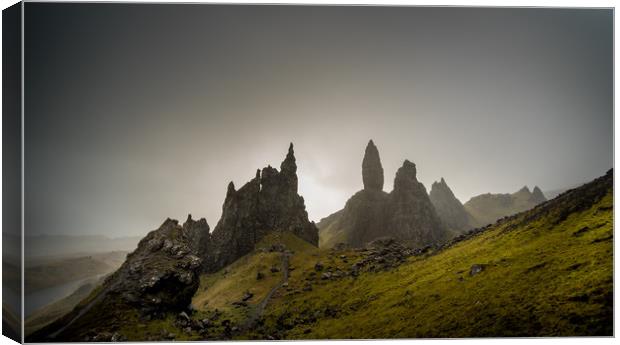 The Old Man of Storr - Trotternish Canvas Print by John Malley