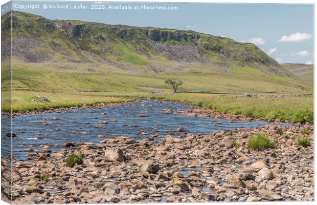  Cronkley Scar and the River Tees Canvas Print by Richard Laidler