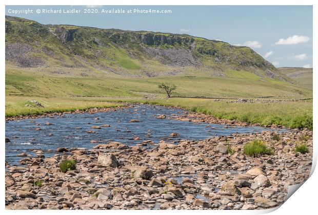  Cronkley Scar and the River Tees Print by Richard Laidler