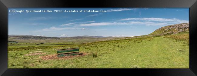 High Hurth Edge and Upper Teesdale Panorama Framed Print by Richard Laidler