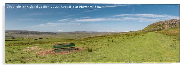 High Hurth Edge and Upper Teesdale Panorama Acrylic by Richard Laidler