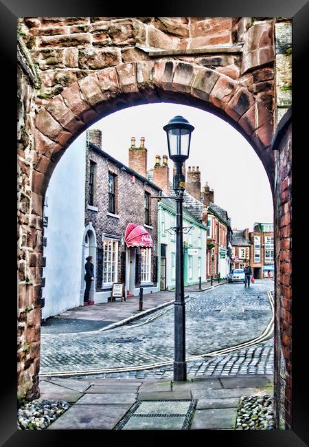 An Arch View Carlisle Framed Print by Valerie Paterson