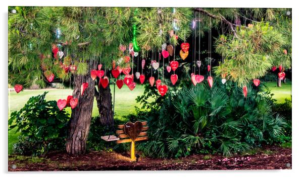 Love Tree Acrylic by Naylor's Photography