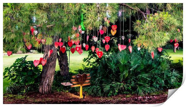 Love Tree Print by Naylor's Photography