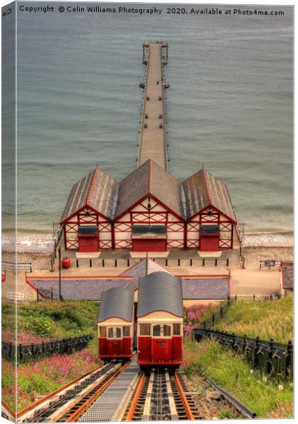Saltburn Cliff Tramway 2 Canvas Print by Colin Williams Photography