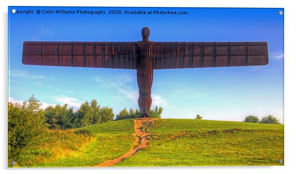 The Angel of the North  6 Acrylic by Colin Williams Photography