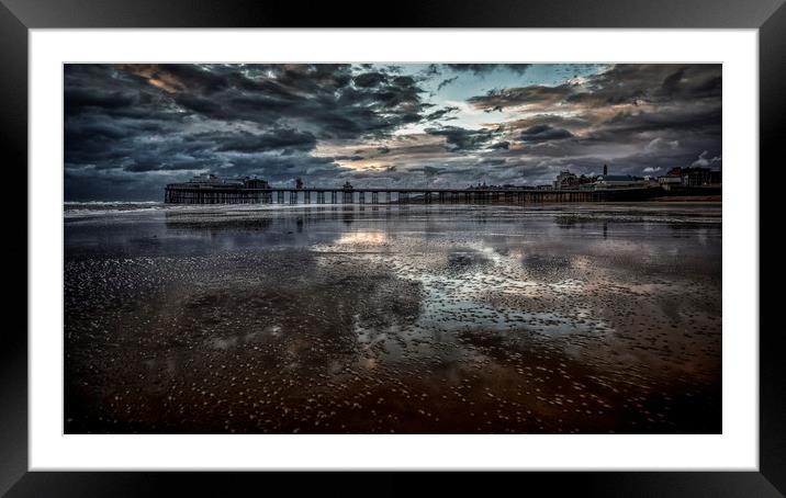 Blackpool North Pier at Sunset Framed Mounted Print by Scott Somerside