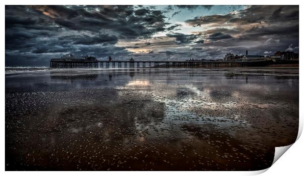 Blackpool North Pier at Sunset Print by Scott Somerside