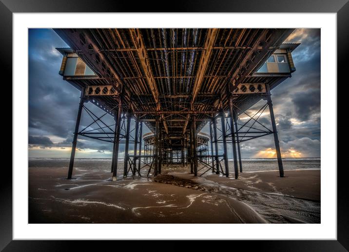Underneath Blackpool's Central Pier Framed Mounted Print by Scott Somerside