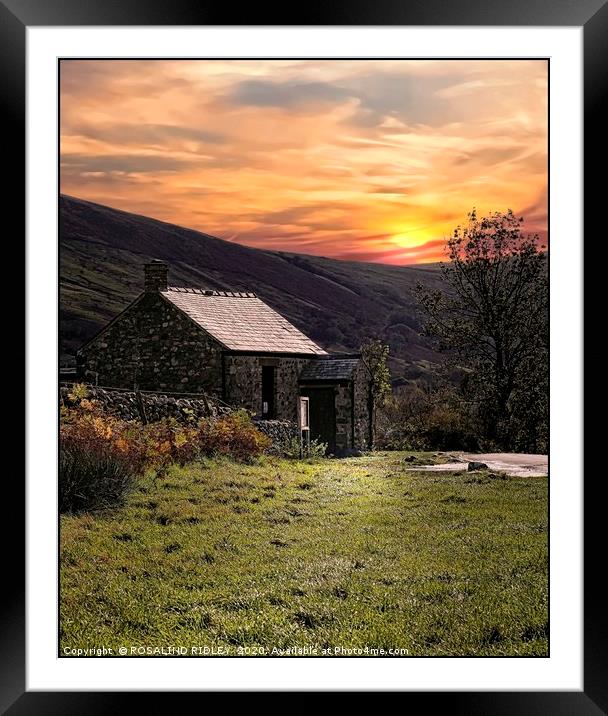 "Sundown at the little hut" Framed Mounted Print by ROS RIDLEY