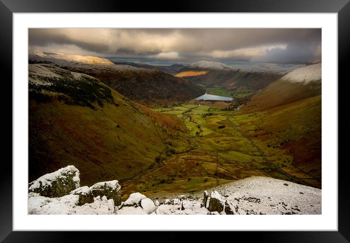 Brotherswater in Patterdale Framed Mounted Print by John Malley