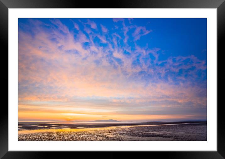 Sunset on the Solway Framed Mounted Print by John Malley