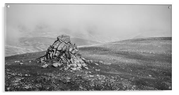 Cairngorm Granite Tors Acrylic by John Malley