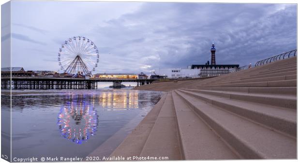 Pier Reflections Canvas Print by Mark Rangeley