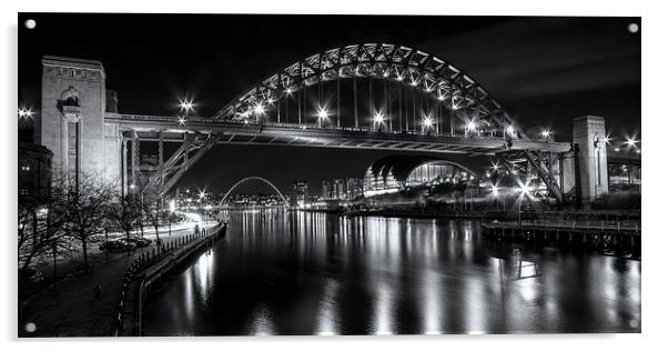 Newcastle Quayside Panorama Acrylic by Northeast Images