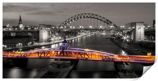 Newcastle Quayside Panorama Print by Northeast Images