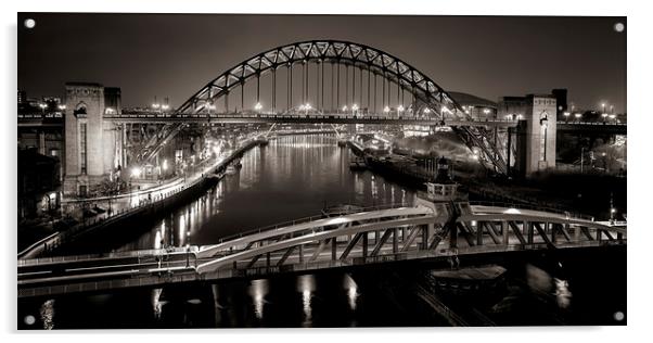 Newcastle Quayside panoramic Acrylic by Northeast Images