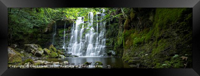 Scale Haw Force Waterfall. Framed Print by Chris North