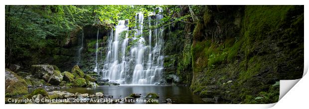 Scale Haw Force Waterfall. Print by Chris North