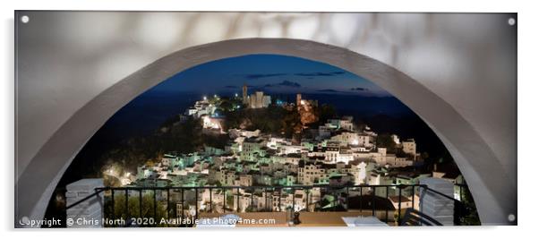 Casares By Night Acrylic by Chris North