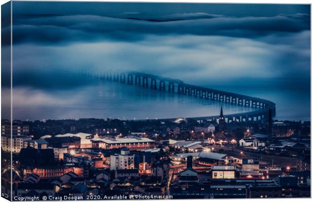 Dundee Tay Rail Bridge Canvas Print by Craig Doogan