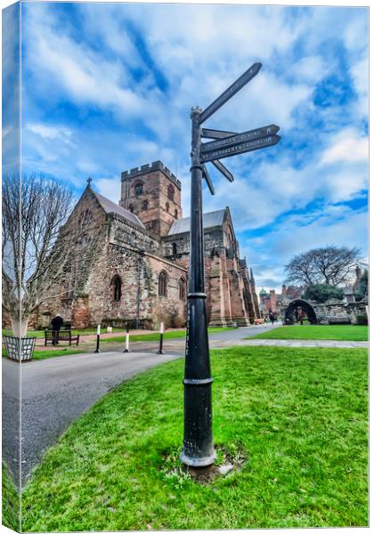 Carlisle Cathedral Canvas Print by Valerie Paterson