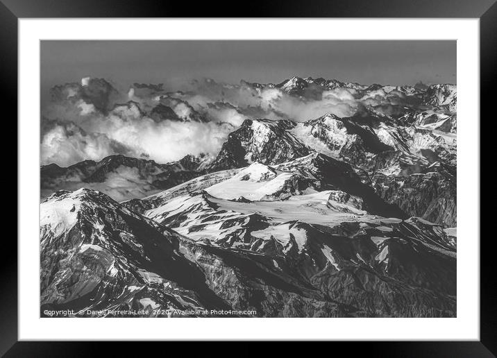 Andes Mountains Aerial View, Chile Framed Mounted Print by Daniel Ferreira-Leite