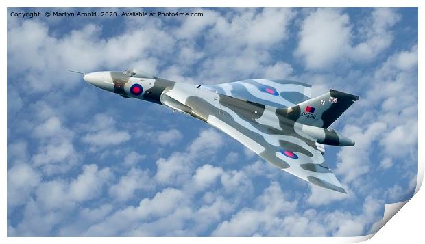 Avro Vulcan XH558  Print by Martyn Arnold