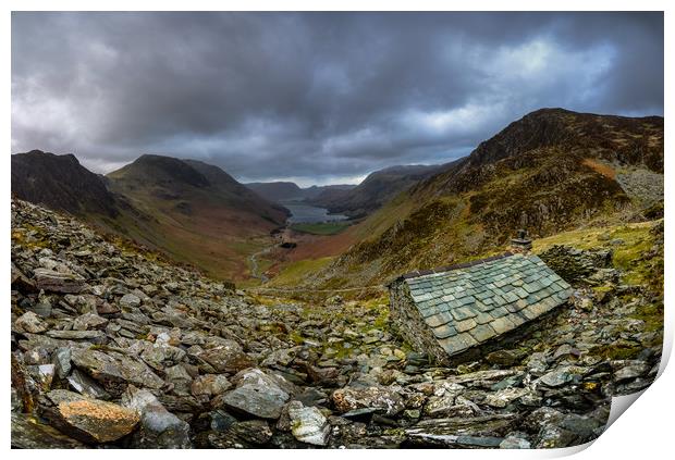 The Warnscale Bothy Print by John Malley
